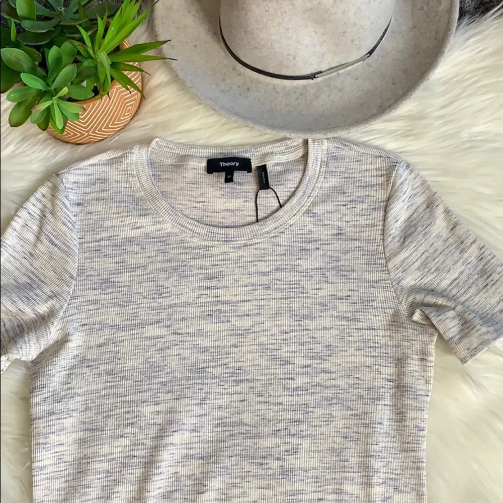 nwot // theory cherry b3 sterling ribbed tshirt dress - Image 7