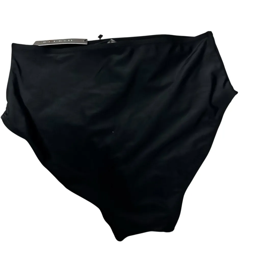 Black High-Waisted Bikini Bottom - Image 2