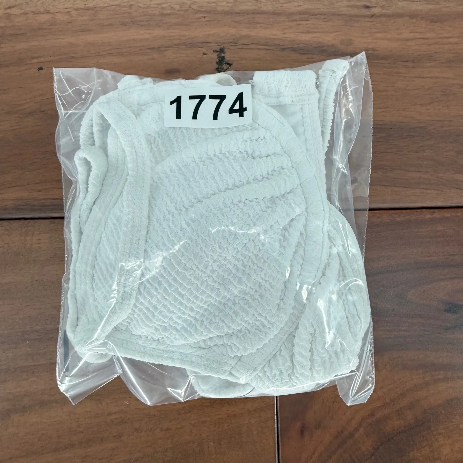 Lulus Summer Sensation White Crinkle Underwire Tie-Front Bikini Top Size XS - Image 6