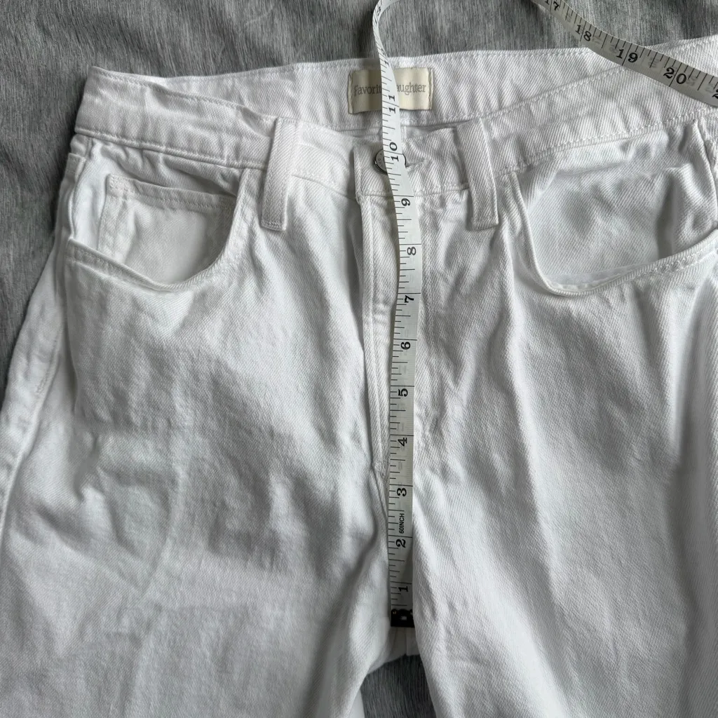 Favorite Daughter Jeans The Erin Crop Boot Leche Women’s 26 White Preppy - Image 13