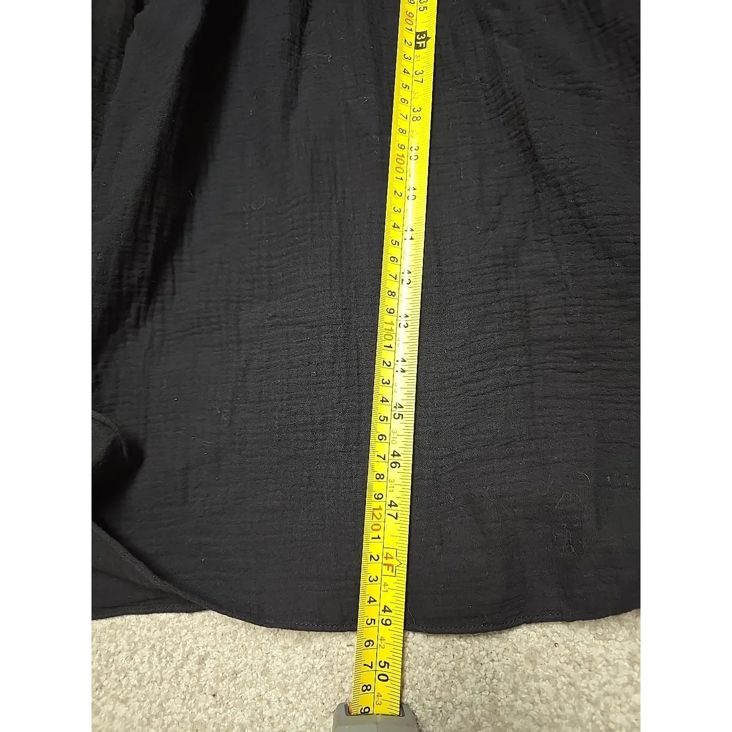 Heidi Merrick Womens Barcelona Black Gauze Midi Dress Sz XL NWT‎ $425 Minimalist - Image 12