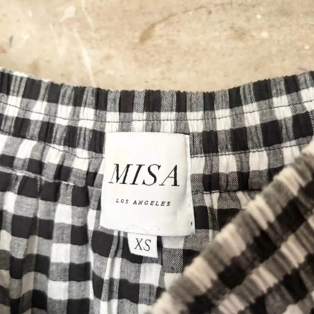 Misa Los Angeles Mirela Gingham Off Shoulder Dress - Image 3