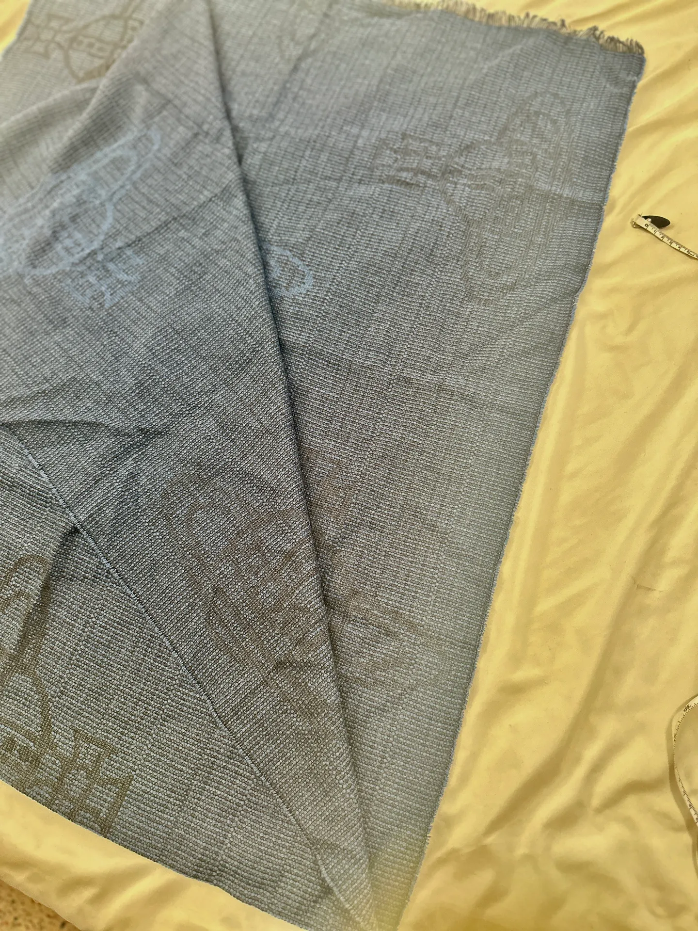 NWT  unisex ORBS Lana-wool blue knitted cape/scarf - Image 9