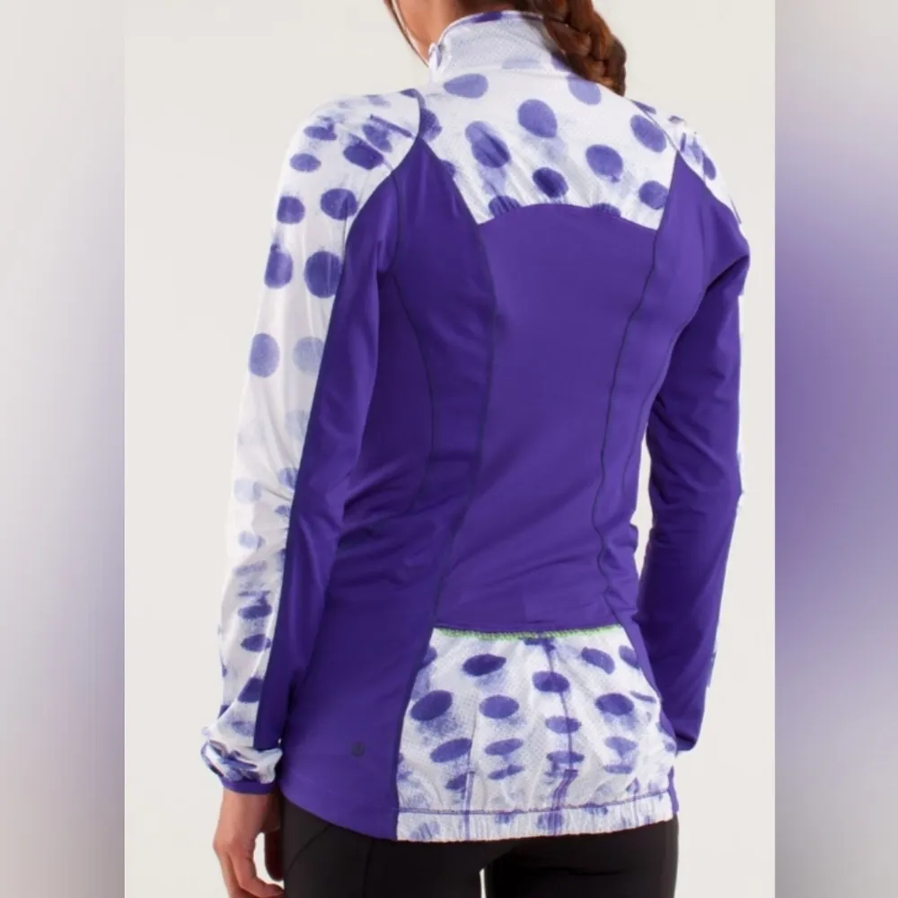 Lululemon seaside dot white/bruised berry presta packable shirket size 6 - Image 11