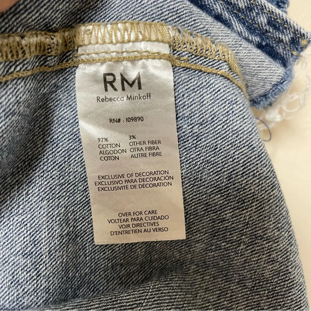 Rebecca Minkoff | Distressed Studded Denim Jacket L | layering | Jean jacket - Image 6