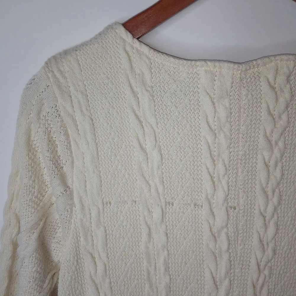 Reborn L Lagenlook Creme Vanilla Sweater Dress L Size L - Image 9