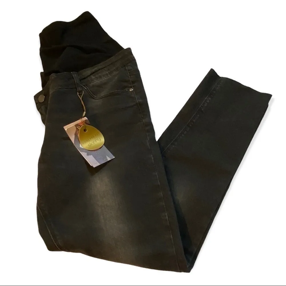 Convertible Maternity Jeans Skinny Forever Fit by Reform Jeans NWT Black Size 10 - Image 3