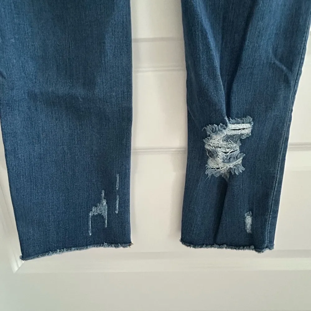 Judy Blue Distressed Straight Leg Jeans Blue Size 11 / 30 - Image 8