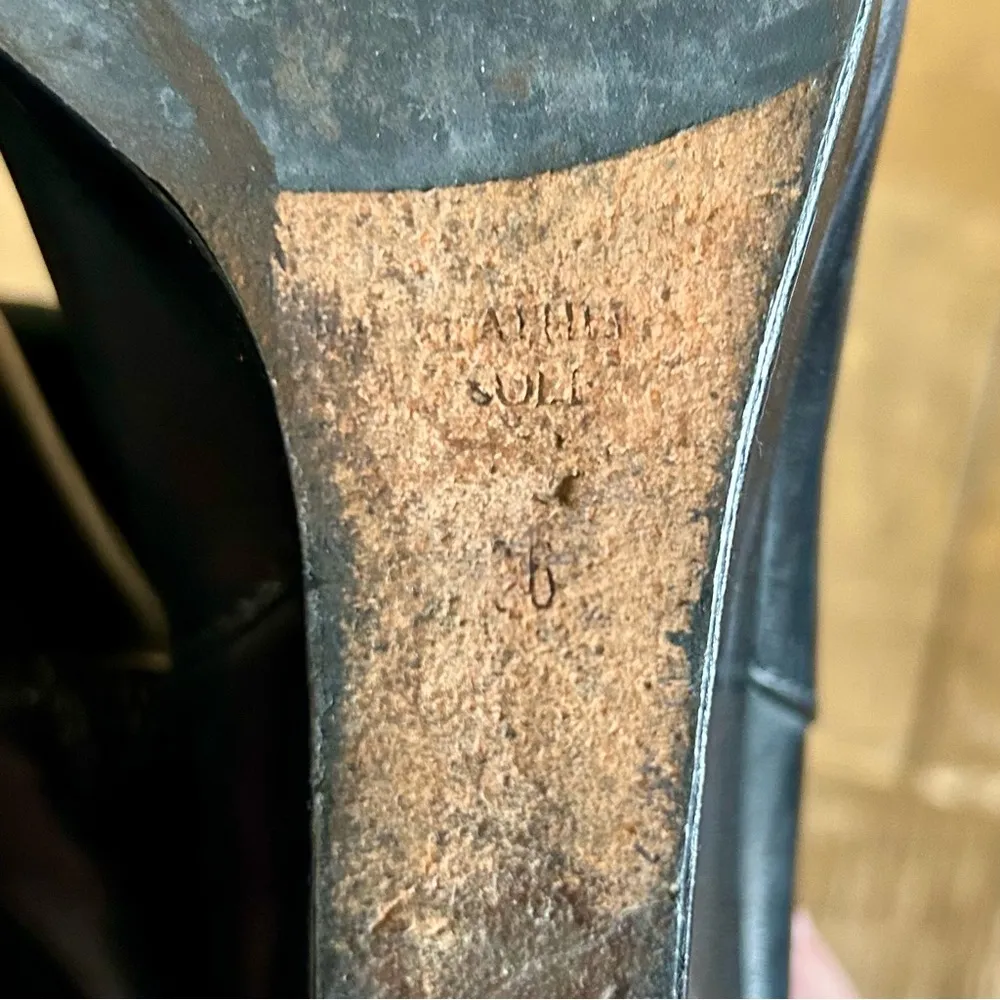 Le Bon Marché Women’s Wedge Boot Black Size 6 EUC - Image 6