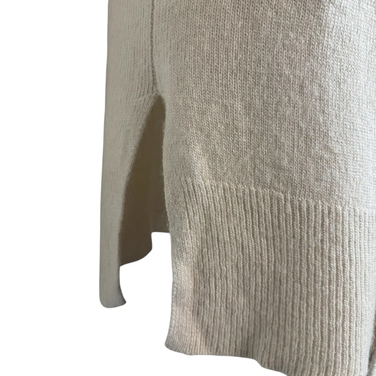 MADEWELL Rivington Oversized Sweater Coat XS Merino Wool Alpaca Cardigan Cream - Image 7