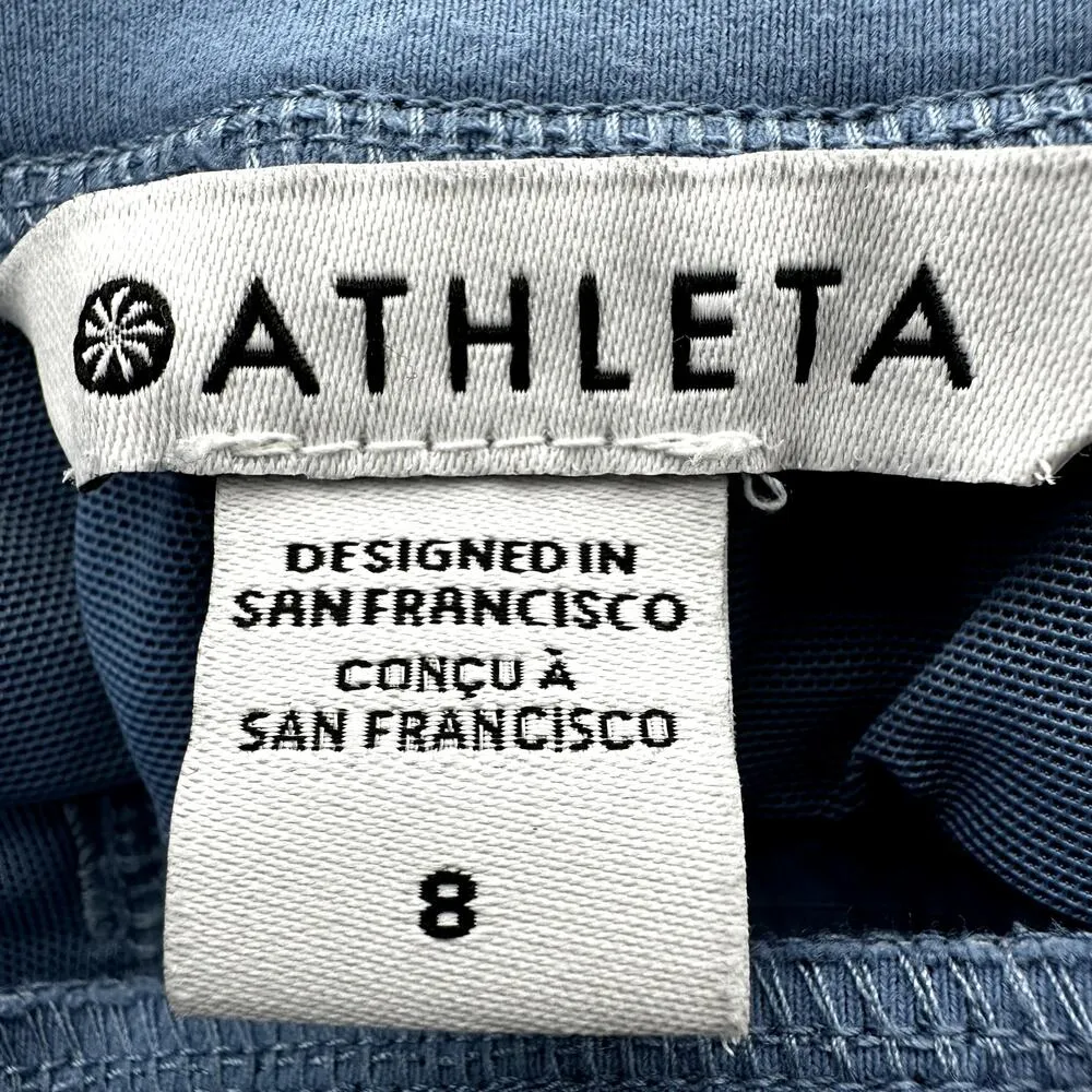 Athleta Trekkie North Jogger Ripstop Zip Pockets High Rise Cottage Blue 8 - Image 5