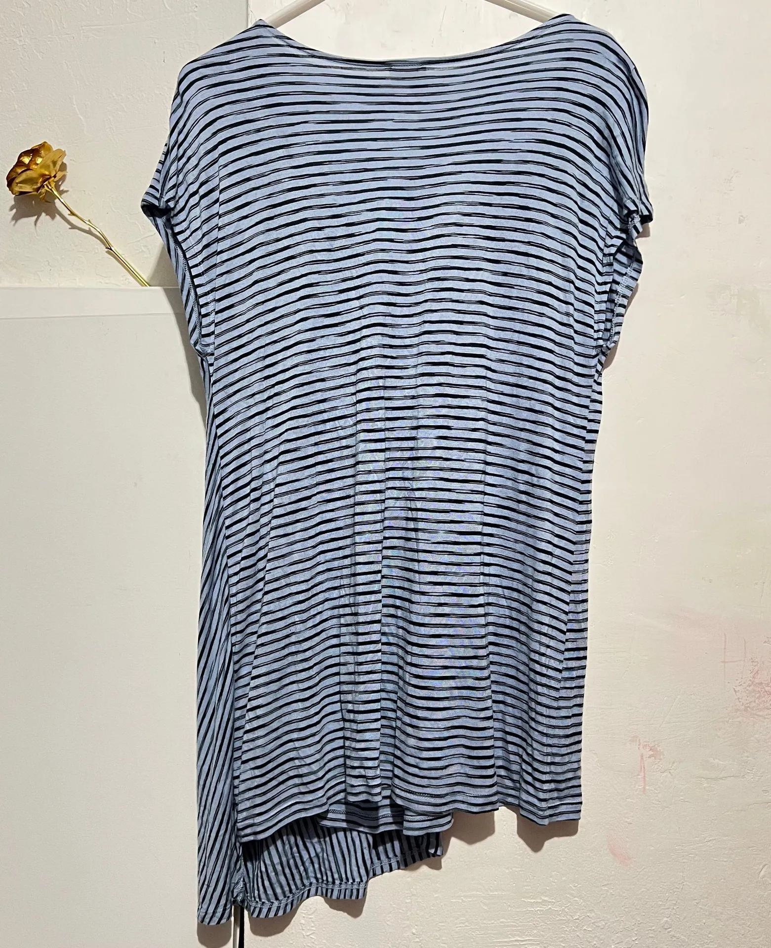 Chico knit top striped blue women size 2 /L - Image 4