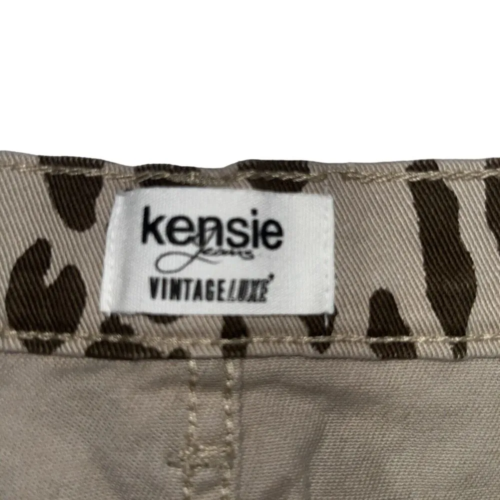 Kensie Jeans Leopard Print Denim Micro Mini Skirt 6 / 28 - Image 3
