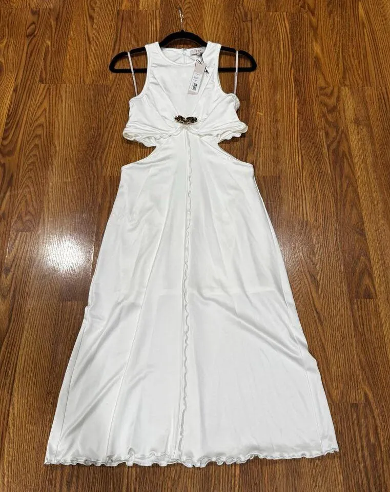 ET OCHS Ivory Laela embellished cutout stretch - Image 11