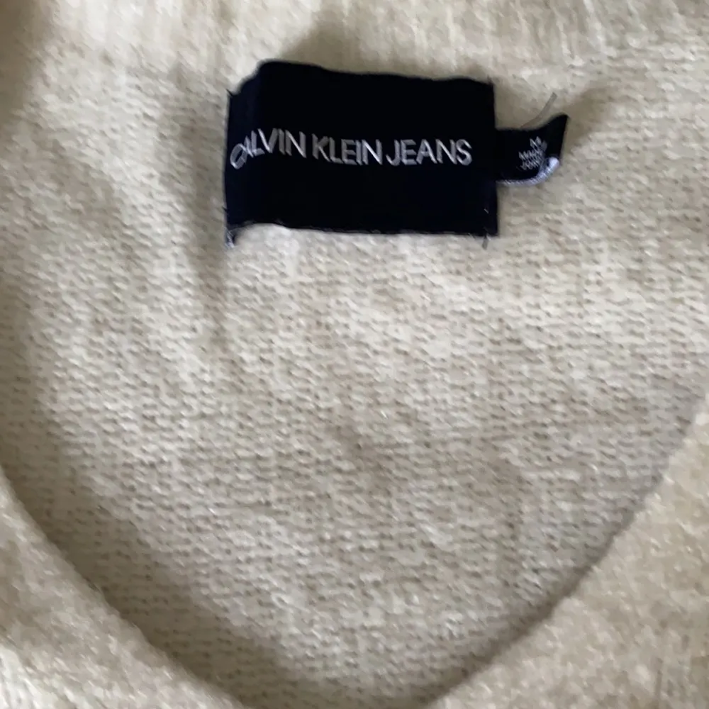 Calvin Klein Soft White V Neck Sweater - Image 2