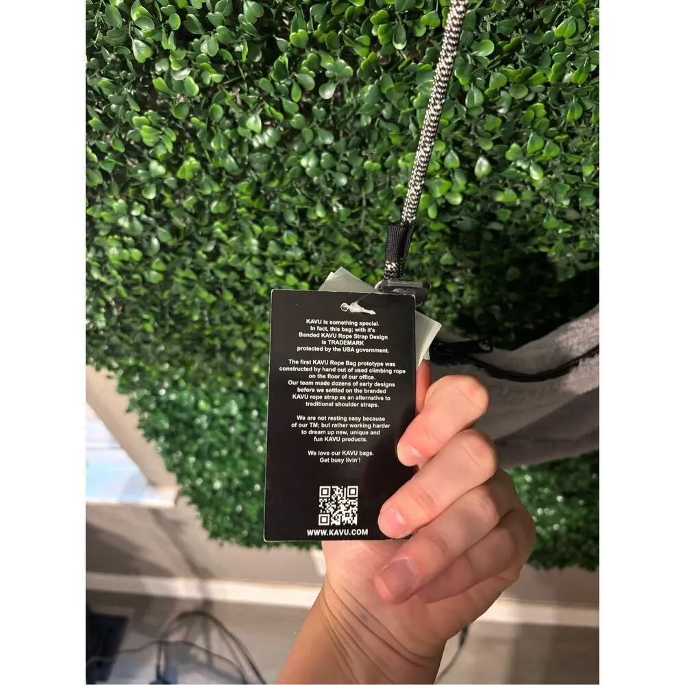 Kavu Stone Gray NWT So Fluffy Long Strap Bag - Image 4