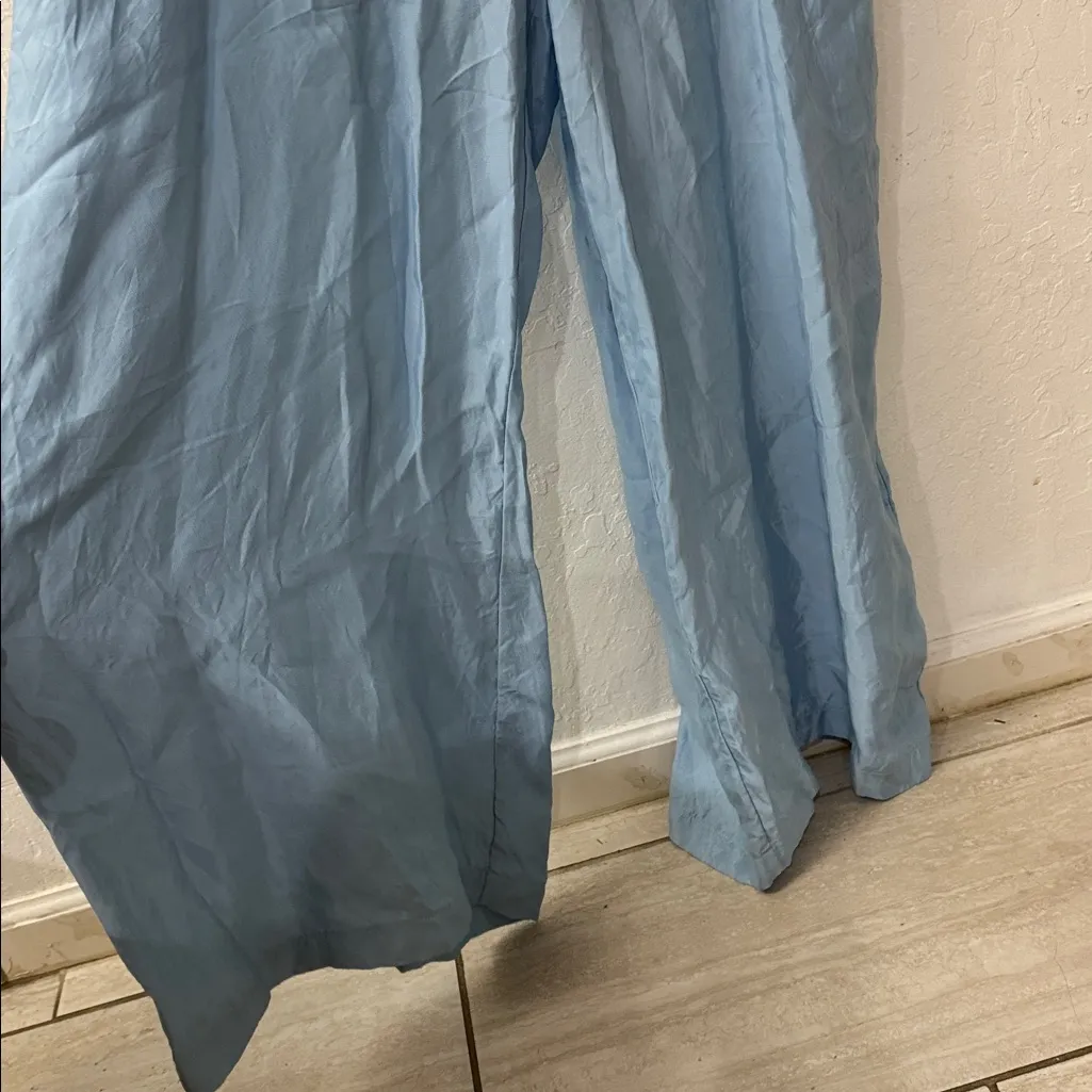 ATHLETA Calm Cool Women’s Jumpsuit LIGHTWEIGHT BLUE SUMMER Soft Medium - Image 8