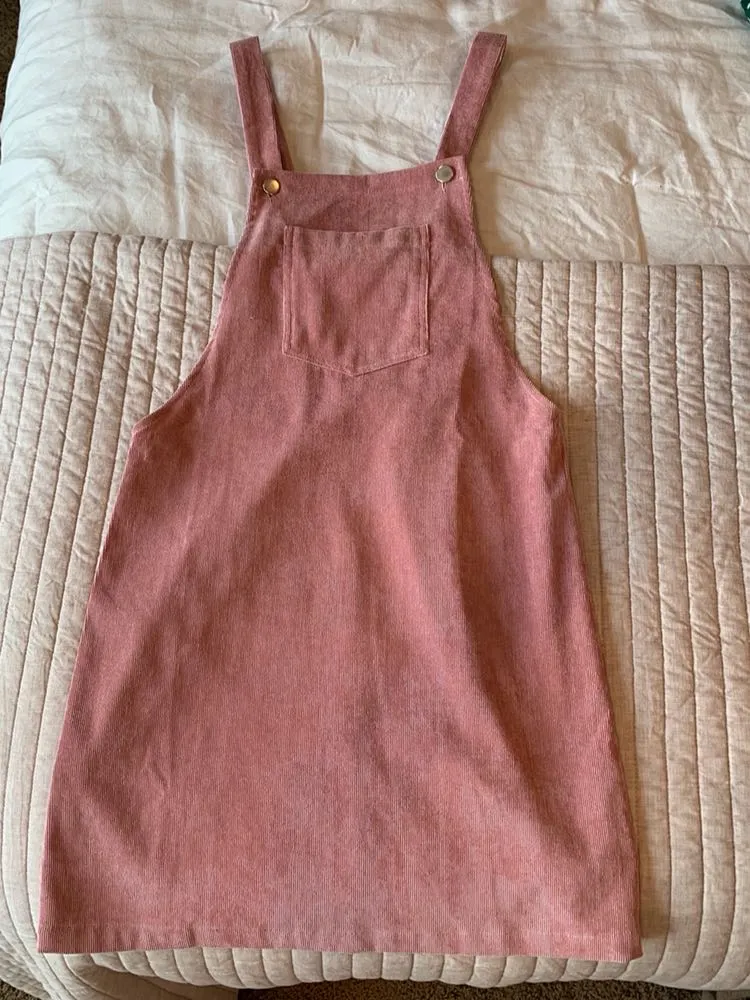Light Pink Overall Dress - Image 4