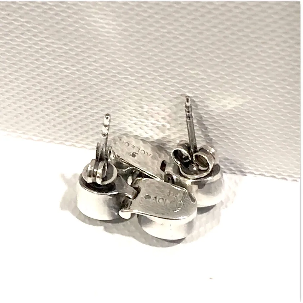 Sterling Silver Vintage Peridot Moonstone  Drop Earrings - Image 4