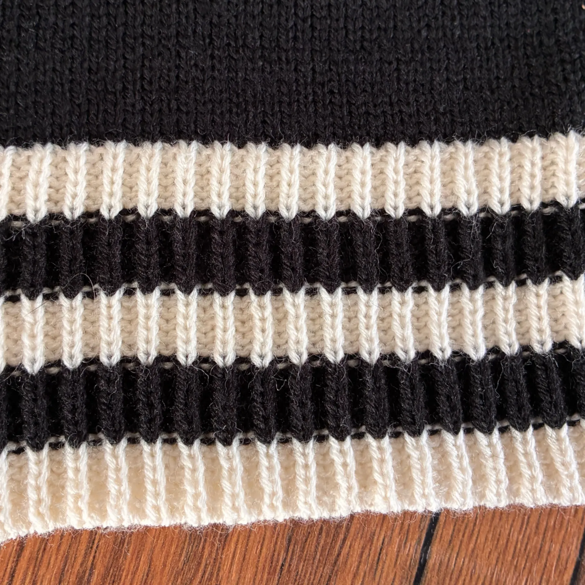 NWT Holiday Time Black Christmas Tree PomPom Balls Sweater - Image 9