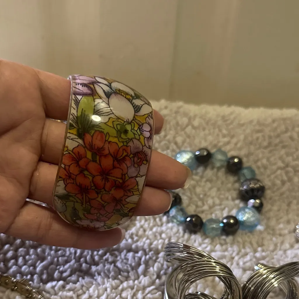 Fashion jewelry bracelets bundle Silver - Image 3