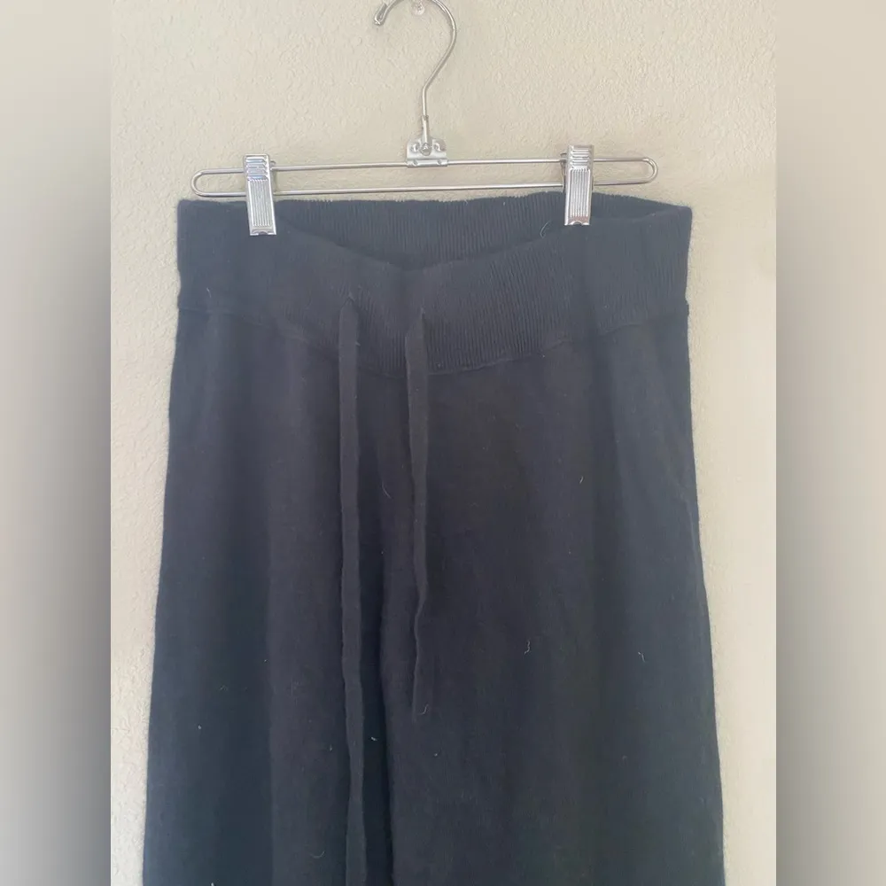 James Perse Brushed Cashmere Wide Leg Sweatpants Pants, Size 1 - Image 3