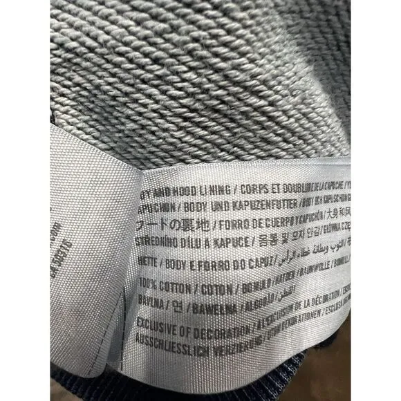 Abercrombie & Fitch Size Medium Navy Blue‎ Hoodie Pouch Hoodie. - Image 4