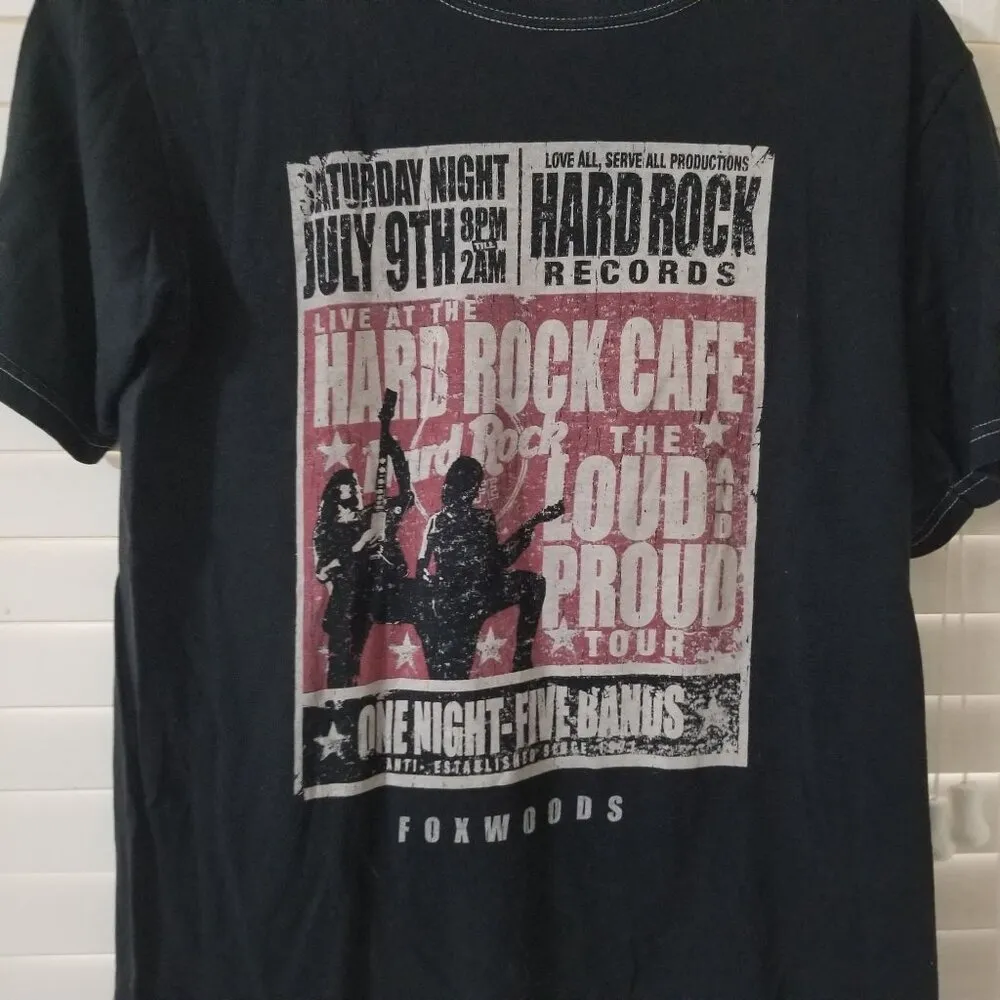 Hard Rock Café S Love is Proud Foxwoods T Shirt - Image 2