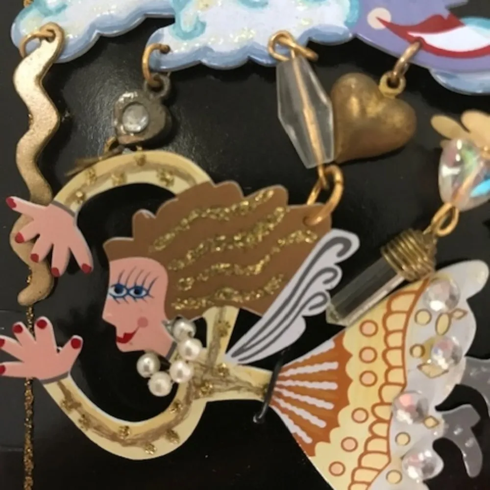 Karen Rossi Fanciful Flight Angel Pin Brooch New - Image 2
