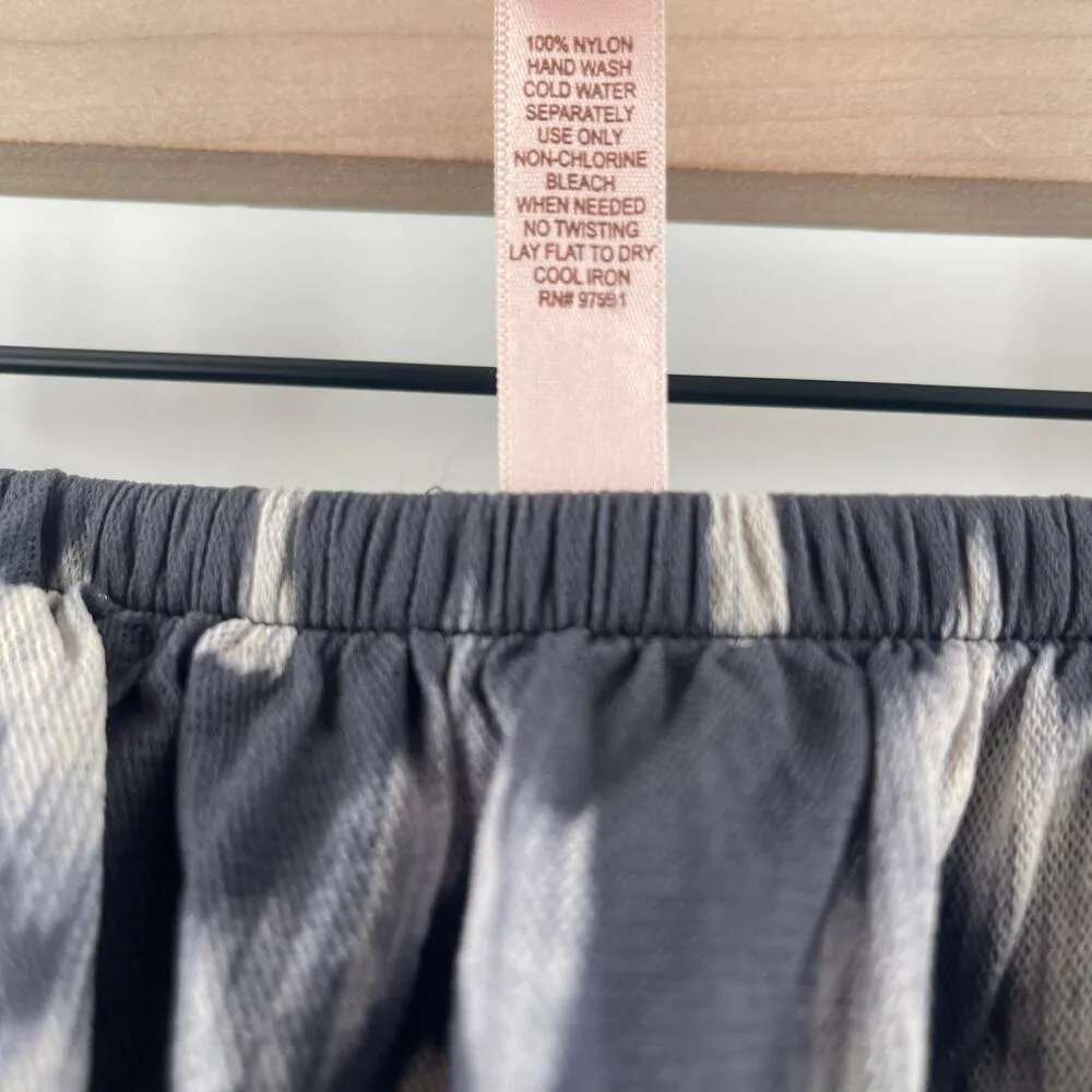 SWEET PEA Dress Size Large Maxi Long Y2000s 2K Strapless Gray Lightweight Ruffle - Image 4