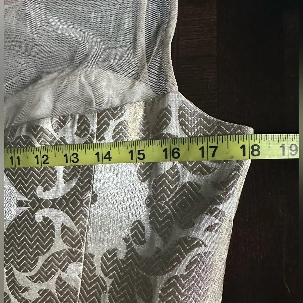 Maggy London Metallic Floral Midi Dress - Image 14