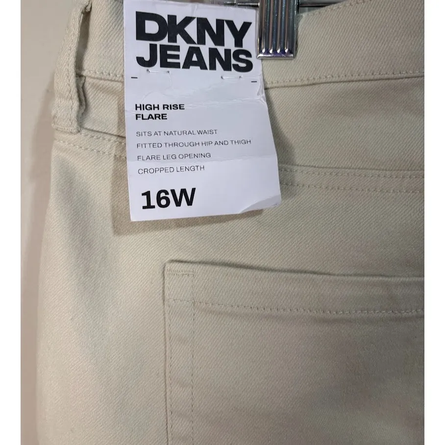 DKNY Jeans Women's Williamsburg High Rise Flare Crop Plus Size 16W NWT - Image 7