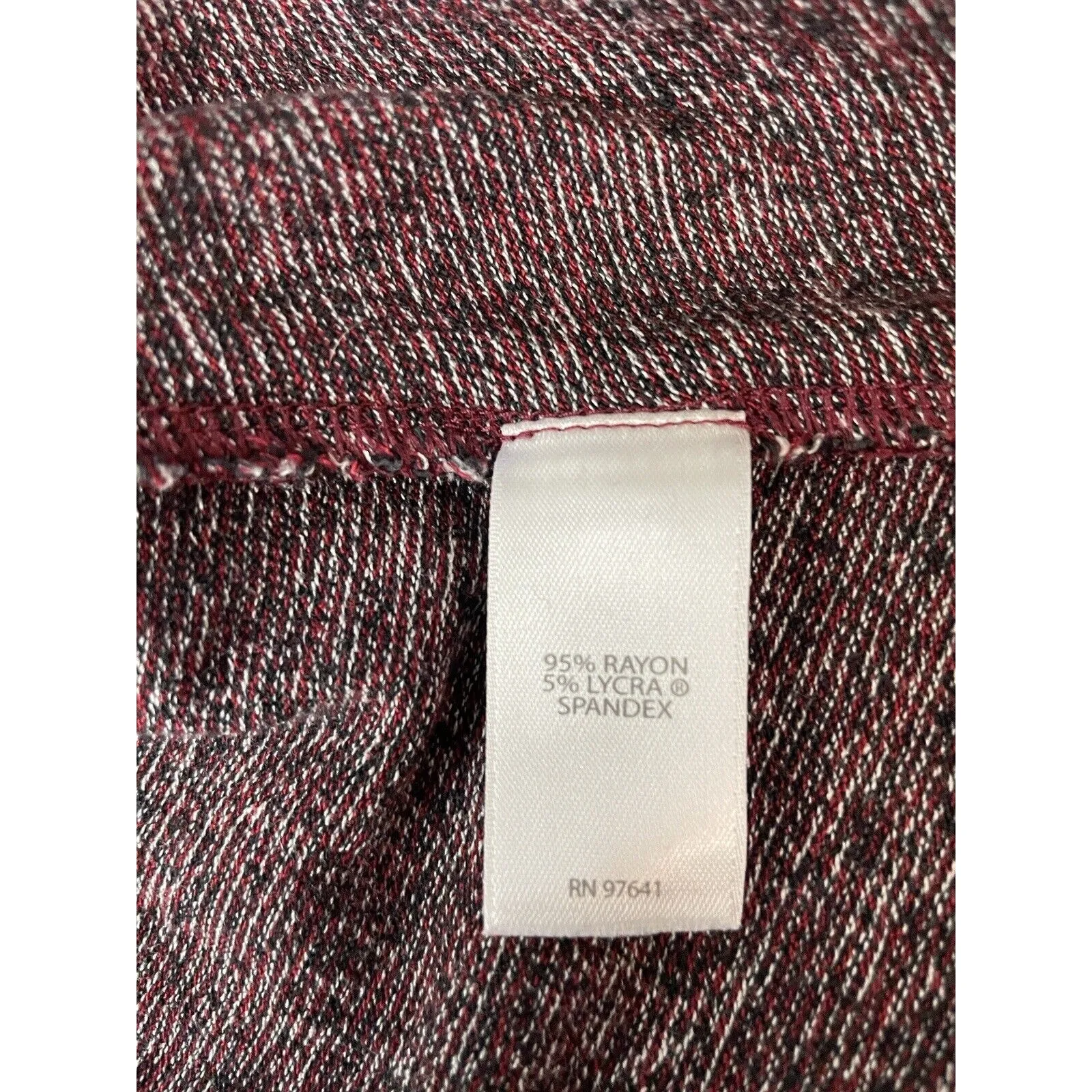 J. JILL Wearever Collection Burgundy Jersey Knit Tunic Top Pullover Size XS - Image 8