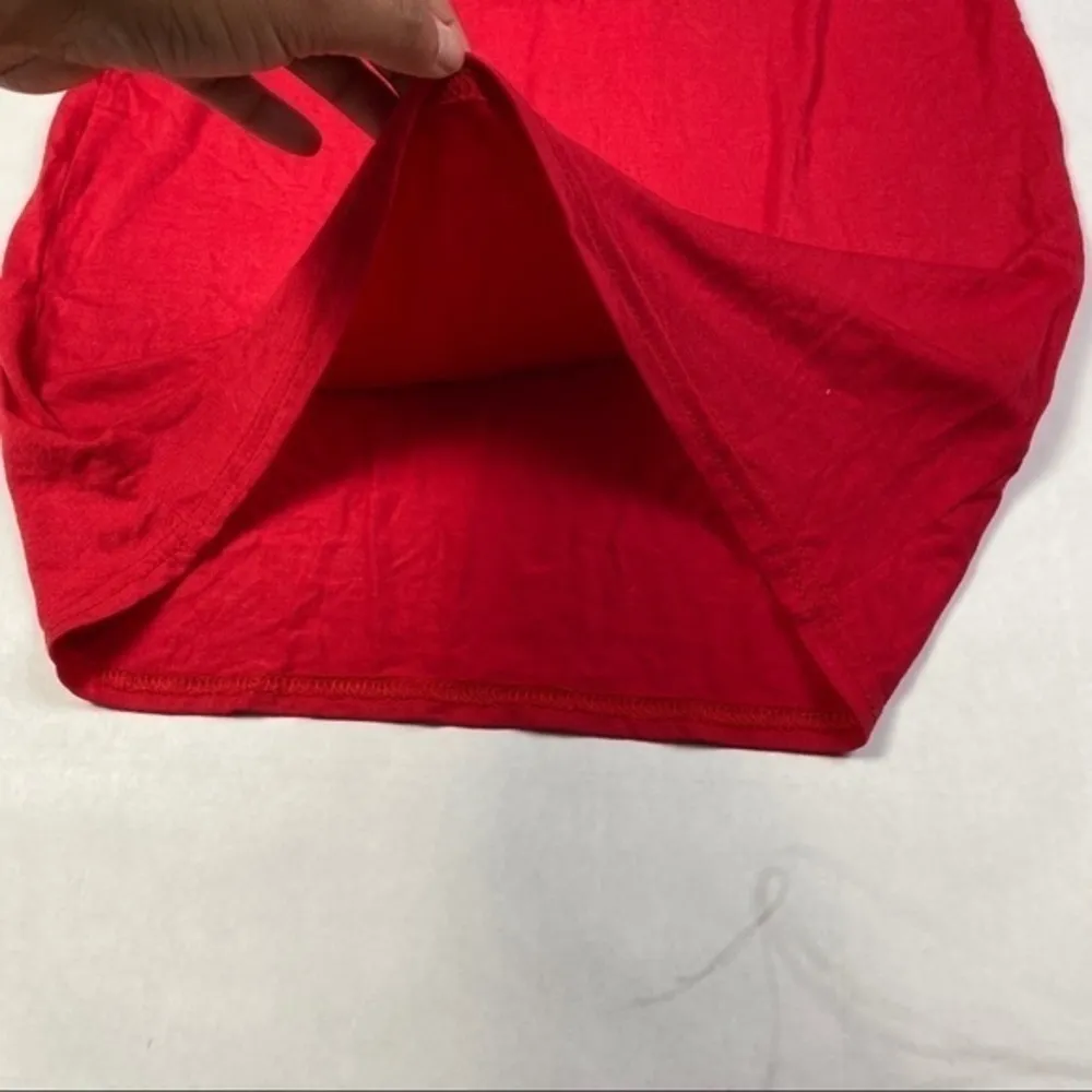 MiSSGUIDED Red‎ Basic Jersey Mini Skirt - Image 3