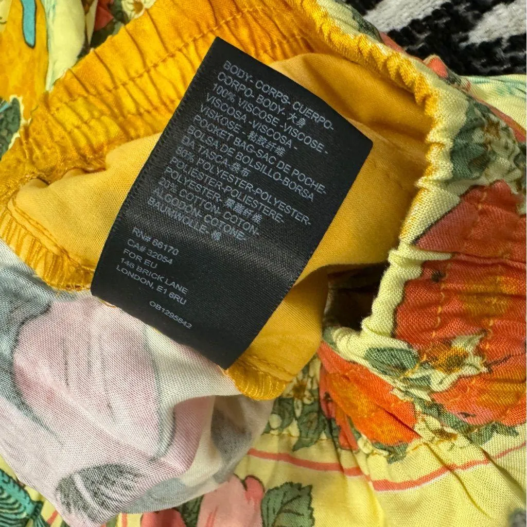 NWT Urban Outfitters Ally Printed High Waisted Shorts Tropical Paradise Medium - Image 9