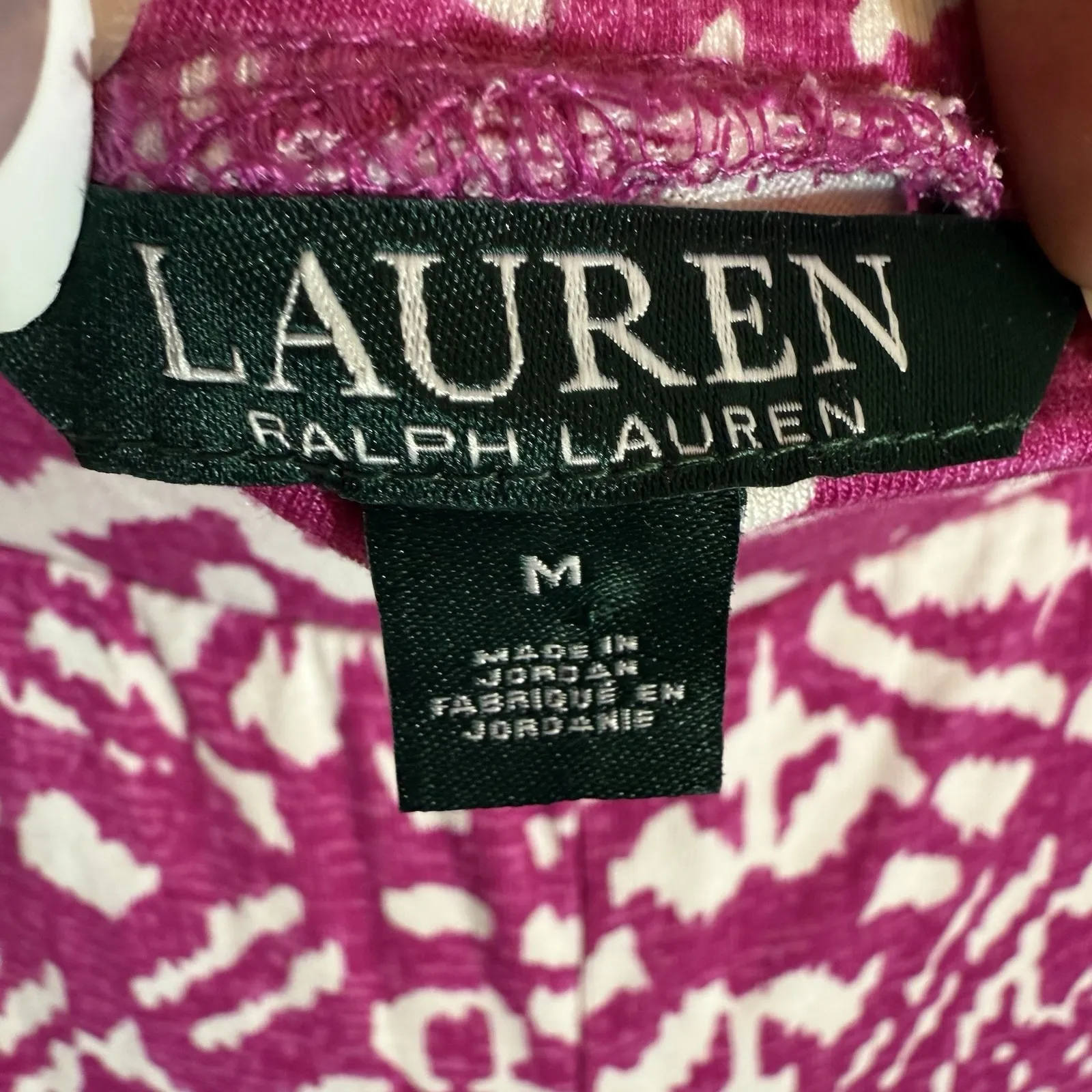 NWOT LRL Ralph‎ Lauren Pajamas PJ Lounge Set L Top M Pants Stretch Knit Lounge - Image 5