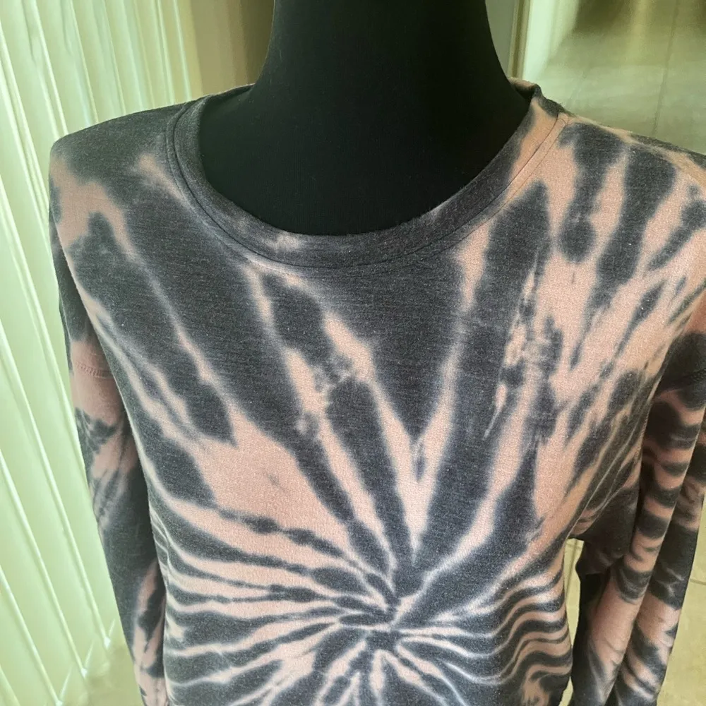 Treasure and Bond Tie-Dye Women's Top - Pink and Gray, Size XS - Image 3