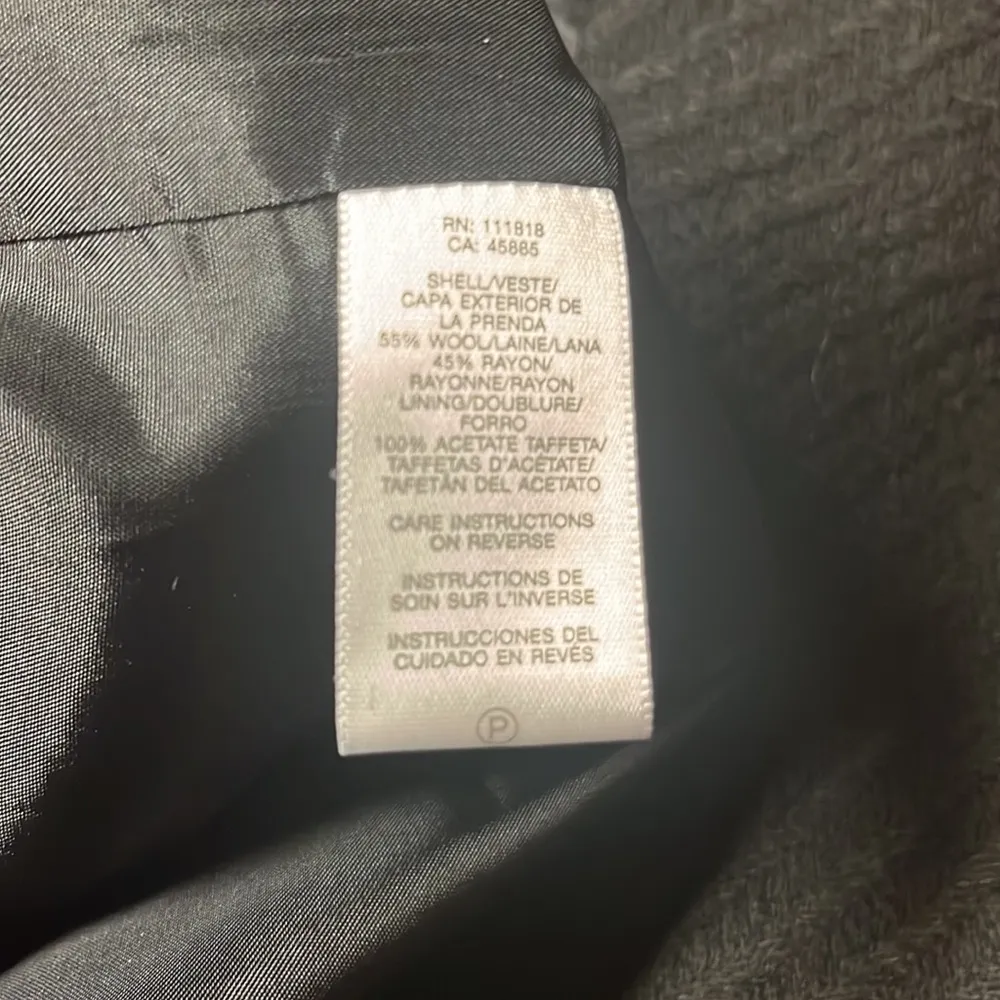 Michael Kors size small black double breasted lightweight wool blend coat - Image 6