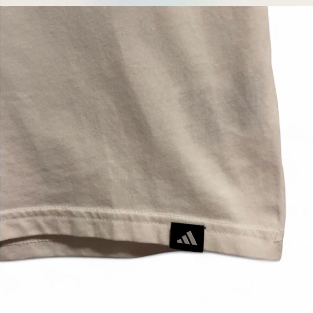 Adidas Tee - Cream with Blue and Green Graphics - Image 4