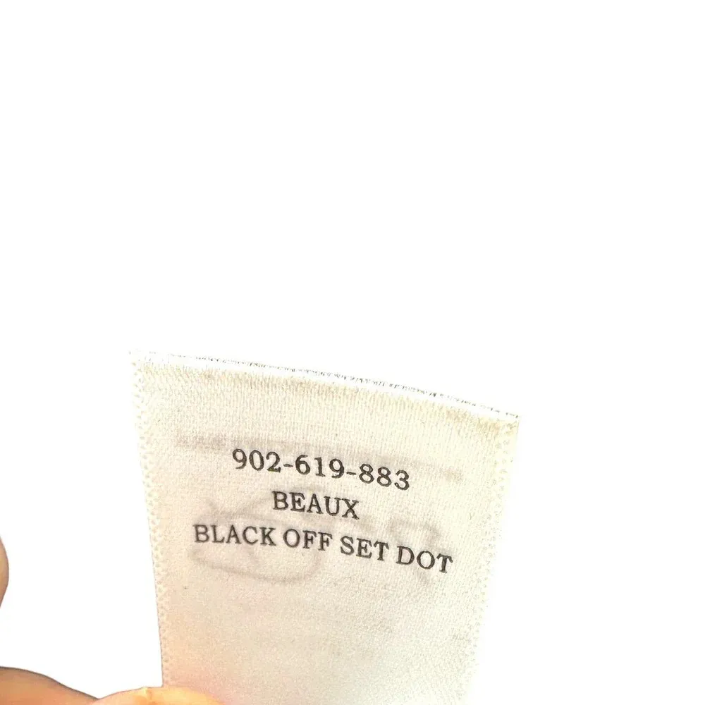 Rails Beaux Blouse Black Offset Dot Print‎ Size Small - Image 12