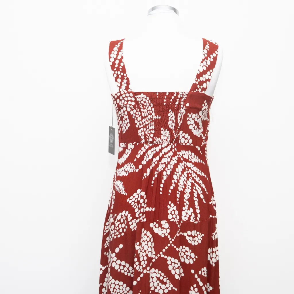 Vince Camuto - Printed Square-Neck Smocked-Back Maxi Dress - Image 12
