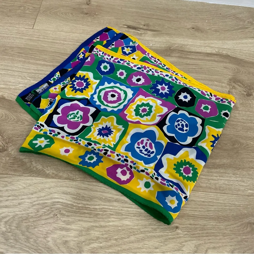 Missoni Foulard Oblong Silk Scarf Abstract FloralMissoni - Image 2