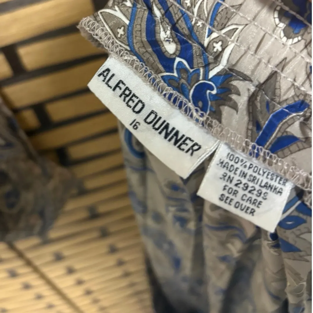 Alfred Dunner Brown And Blue Paisley Two Piece Skirt Size Size 14/16 - Image 9