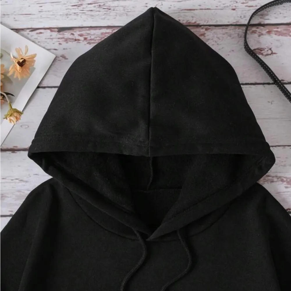 INAWLY Kangaroo Pocket Drawstring Hoodie I'M HERE I'M AWAKE DON'T PUSH IT - Image 3