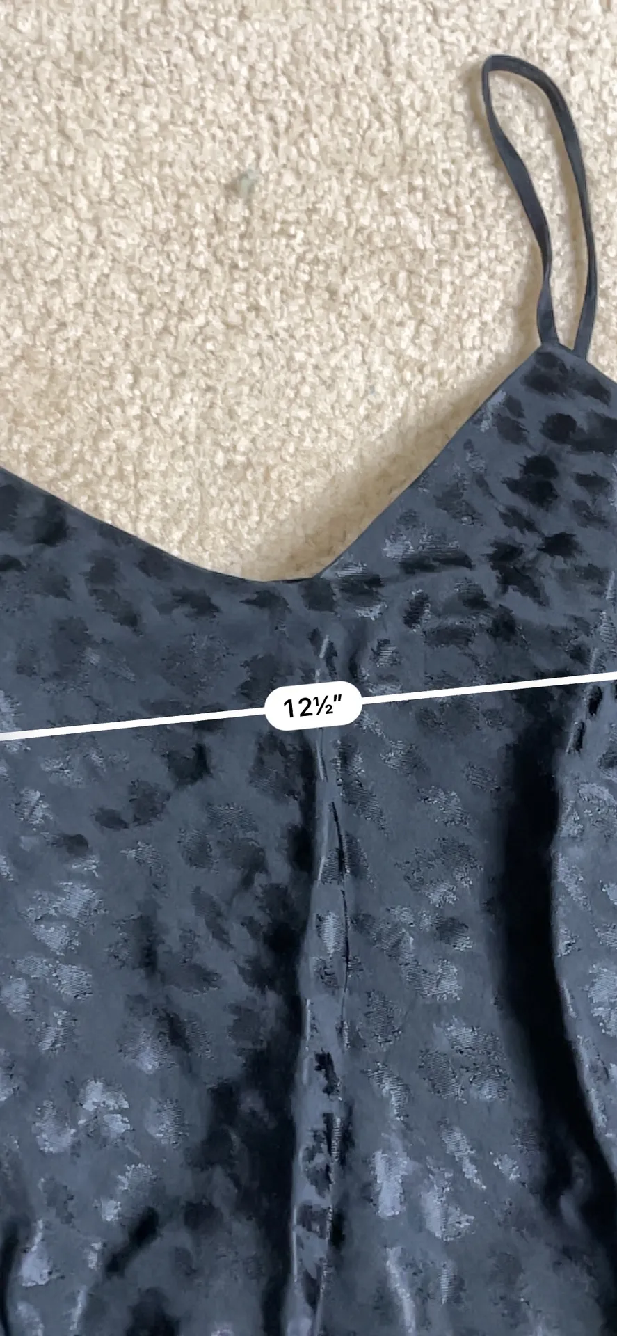 Topshop Petite Leopard Print Black Mini Slip Dress - Image 3