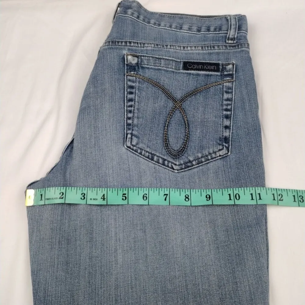 Calvin Klein Women's Blue Jeans/Bootcut Size 31/12 SKU 4060 - Image 7