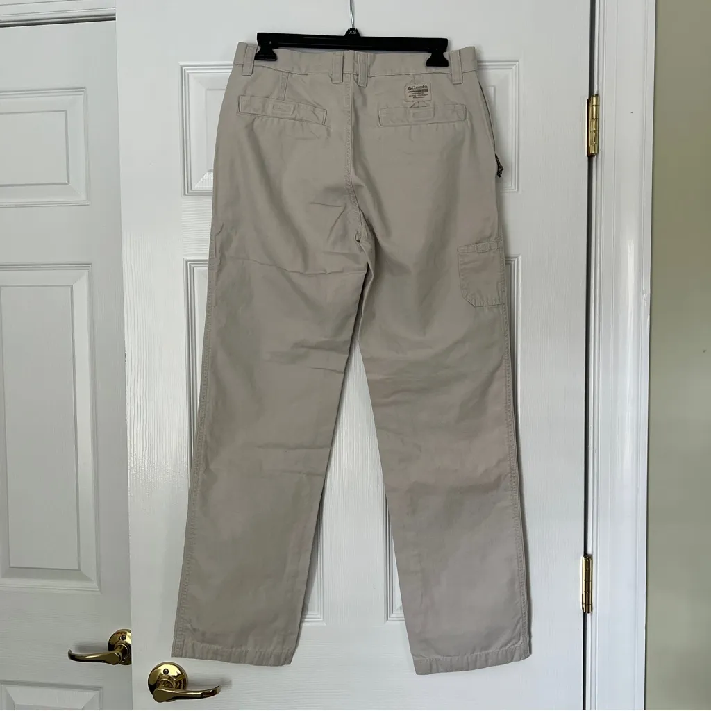 COLUMBIA khaki pants hiking cotton size 8 Tan - Image 15