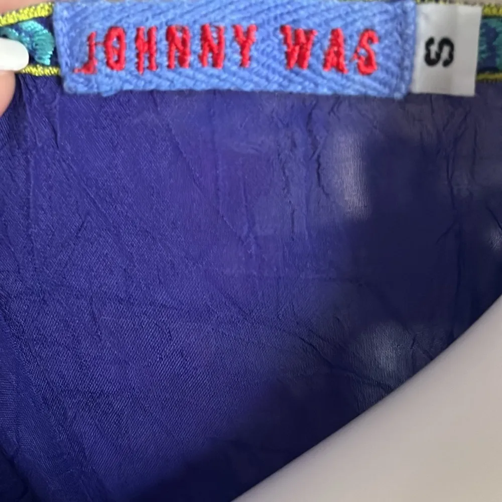 Johnny Was crinkle purple blouse - Image 2
