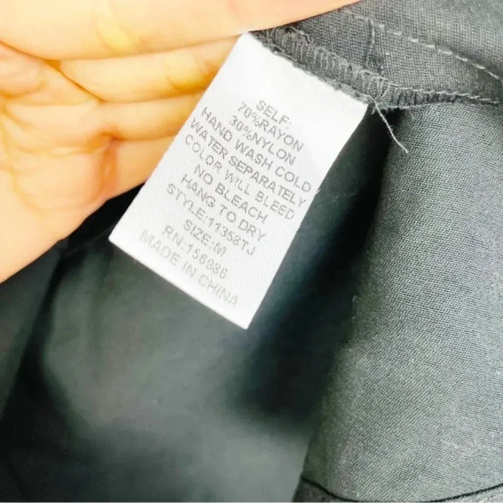 IDEM DITTO Black Puff‎ Sleeve Knit Wrap Top Size Medium NWT - Image 7