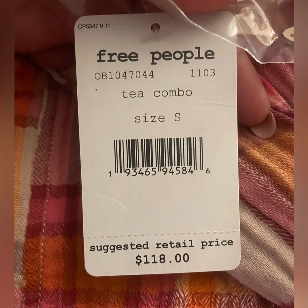 Free People Siena Plaid Pullover Top - Image 8